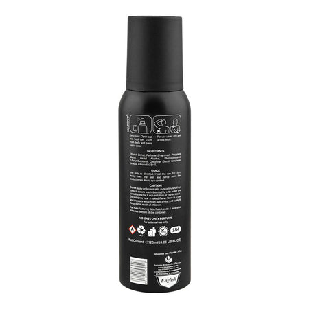 Markhor Noir Blaze No Gas Deodorant Body Spray, For Men, 120ml - Image 2