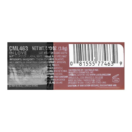 L.A. Colors Matte Lipstick, 3.8, CML463 Inlove - Image 2