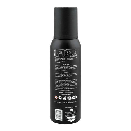 Markhor Noir Mystic No Gas Deodorant Body Spray, For Men, 120ml - Image 2