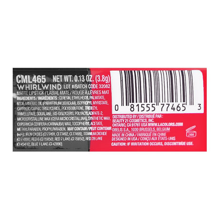L.A. Colors Matte Lipstick, 3.8, CML465 Whirlwind - Image 2