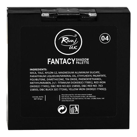 Rivaj UK Fantasy Eyeshadow Palette, 9 Shades, No. 04 - Image 2