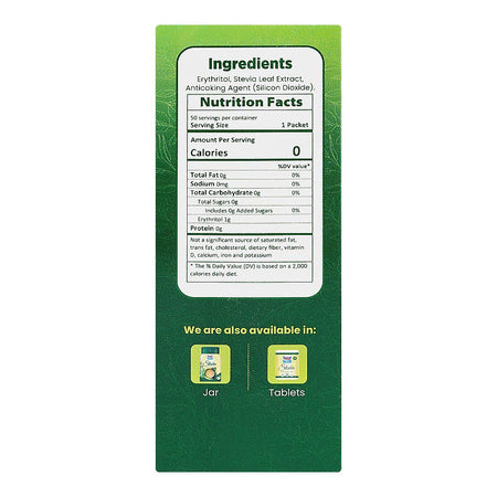 Sucral Stevia Sachets Box, 50-Pack - Image 4