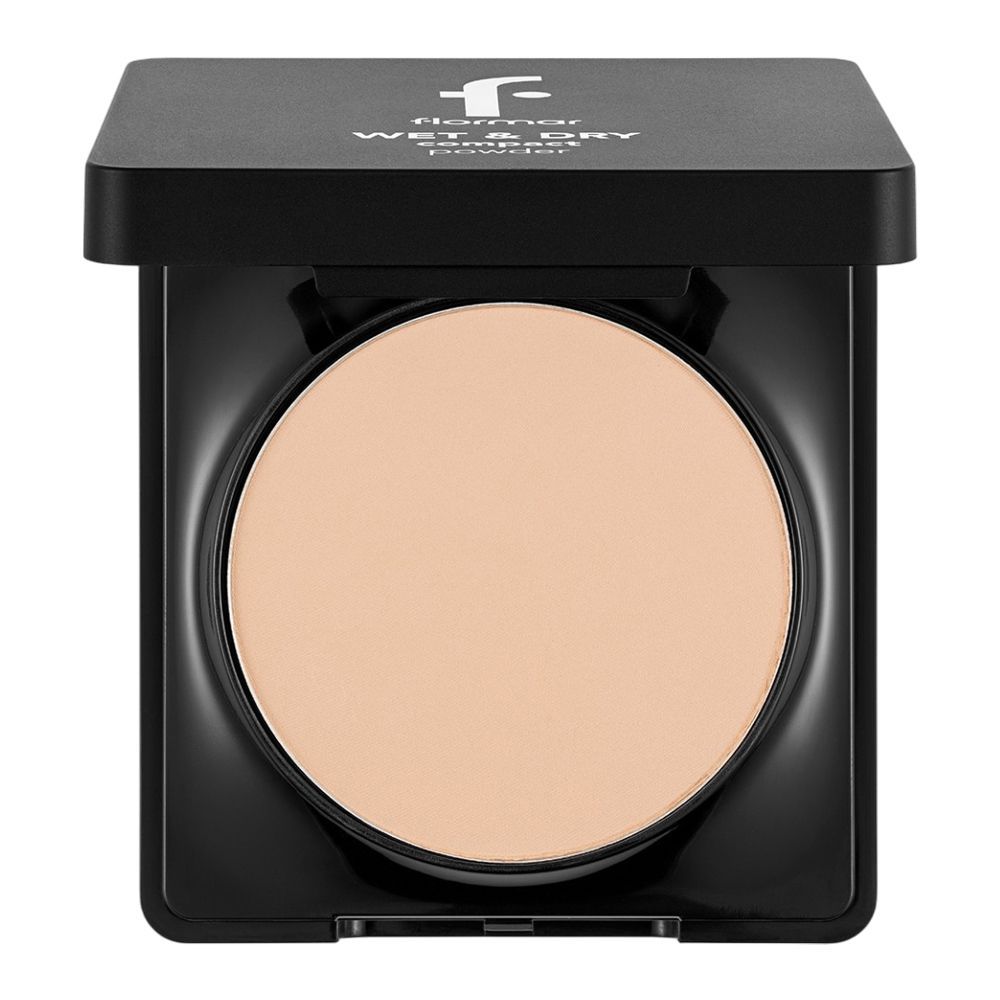 Flormar Wet & Dry Compact Powder, 10g, 008 Medium Peach - Main Image
