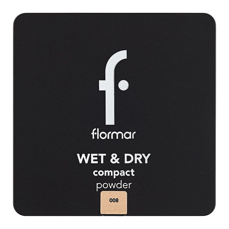 Flormar Wet & Dry Compact Powder, 10g, 008 Medium Peach - Image 2