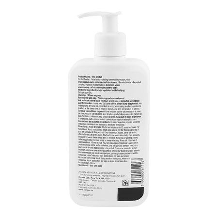 CeraVe Acne Control Cleanser Face Wash, 2% Salicylic Acid, Niacinamide, Ceramides, Oil Absorbing Clay, 355ml - Image 2