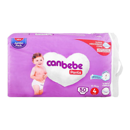 Canbebe Baby Pants Jumbo Pack, No.4 Maxi, 9-14 Kg, 50-Pack - Main Image