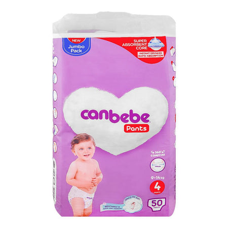 Canbebe Baby Pants Jumbo Pack, No.4 Maxi, 9-14 Kg, 50-Pack - Image 2