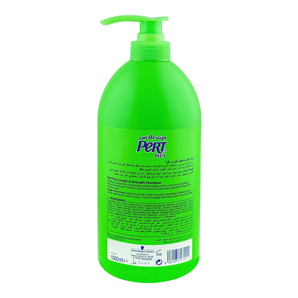 Pert Plus Length & Strength Shampoo, For Long Hair, 1000ml - Image 2