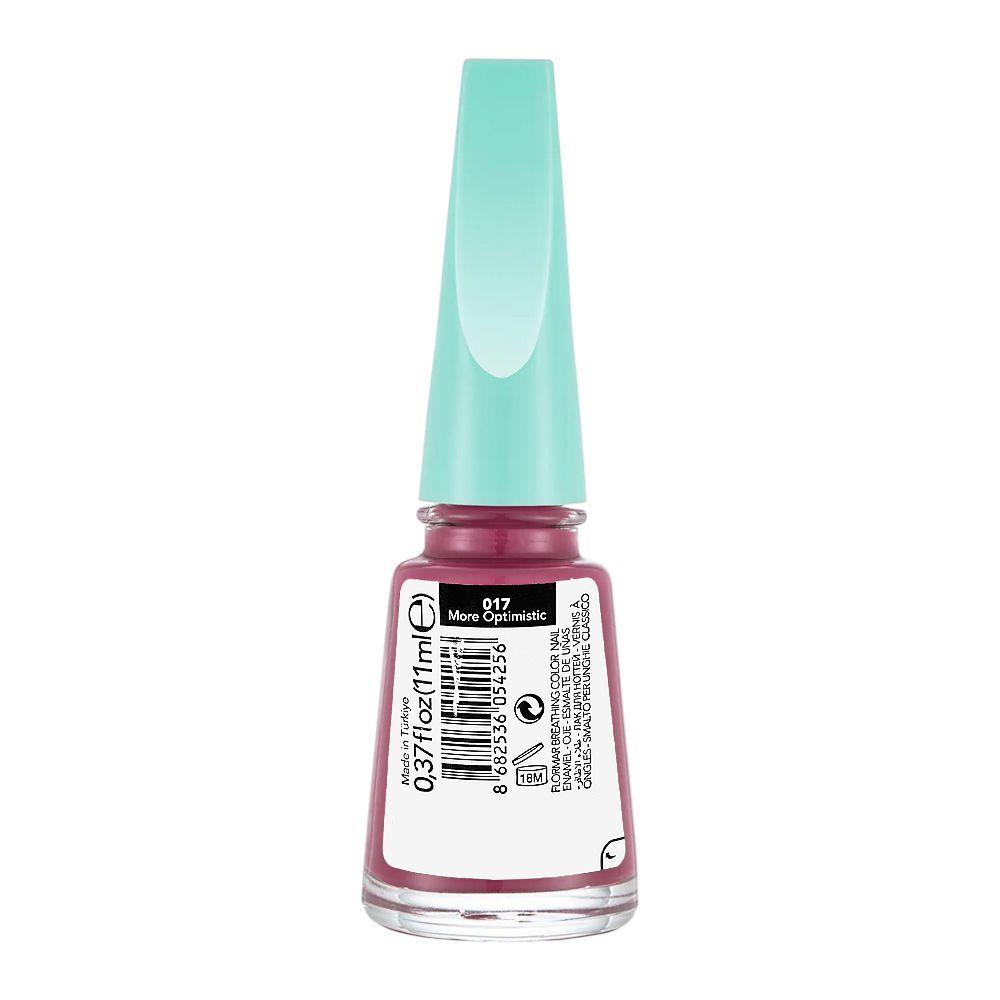 Flormar Breathing Color Nail Polish, 11ml, 017 More Optimistic - Image 2