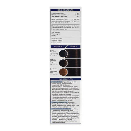 Cosmo No Ammonia Safe & Easy Permanent Hair Color - Salon Quality Hair Color, 3.0 Dark Brown - Image 2