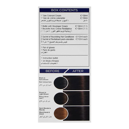 Cosmo No Ammonia Safe & Easy Permanent Hair Color - Salon Quality Hair Color, 3.0 Dark Brown - Image 4