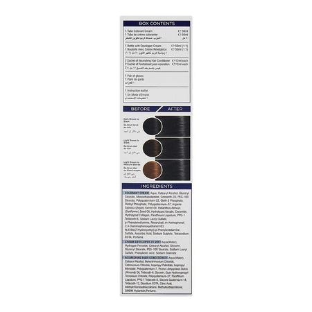 Cosmo No Ammonia Safe & Easy Permanent Hair Color - Salon Quality Hair Color, 2.0 Natural Black - Image 2