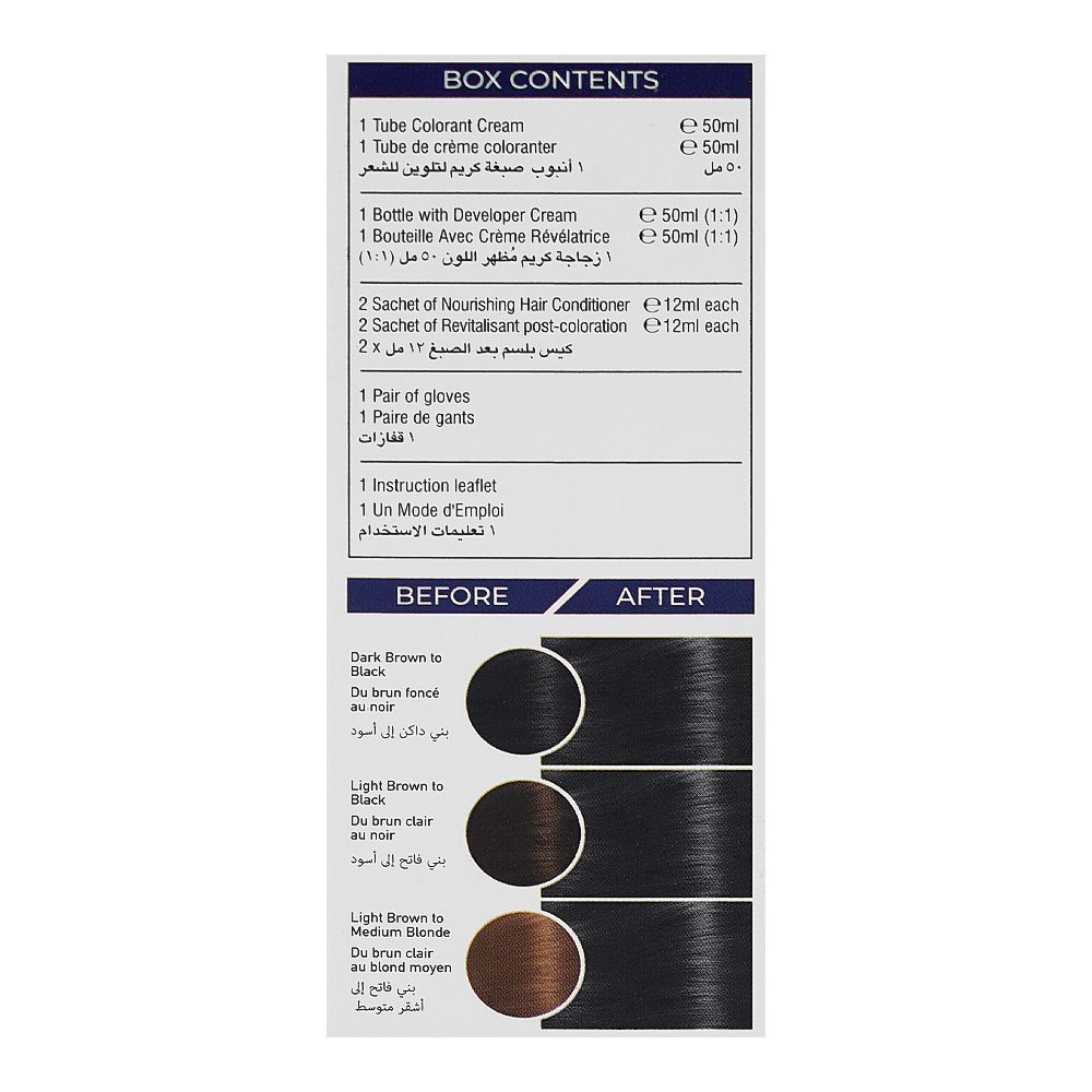 Cosmo No Ammonia Safe & Easy Permanent Hair Color - Salon Quality Hair Color, 2.0 Natural Black - Image 4