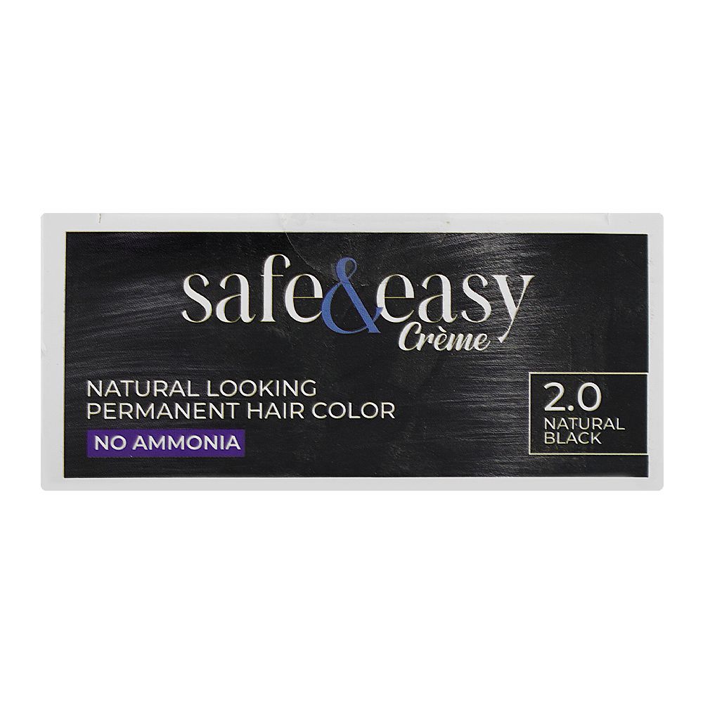 Cosmo No Ammonia Safe & Easy Permanent Hair Color - Salon Quality Hair Color, 2.0 Natural Black - Image 6