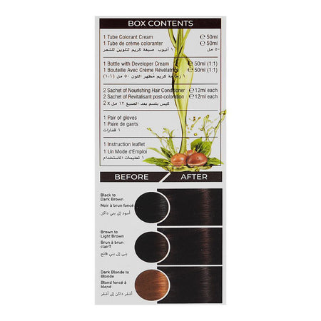 Cosmo Color Xpress 3X Nourishing Care Permanent Hair Color - Salon-Quality Hair Dye, 3.0 Dark Brown - Image 4