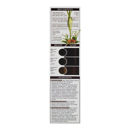 Cosmo Color Xpress 3X Nourishing Care Permanent Hair Color - Salon-Quality Hair Dye, 4.15 Coffee Brown - Image 2