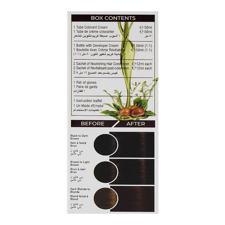 Cosmo Color Xpress 3X Nourishing Care Permanent Hair Color - Salon-Quality Hair Dye, 4.15 Coffee Brown - Image 4