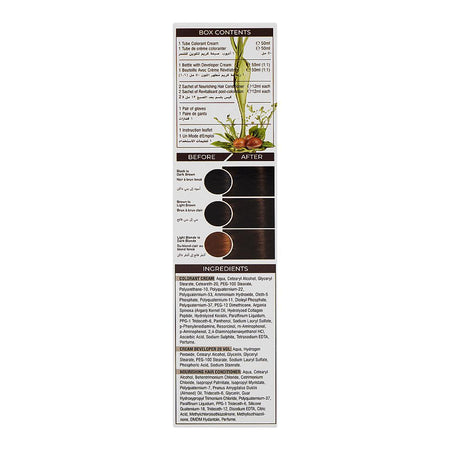 Cosmo Color Xpress 3X Nourishing Care Permanent Hair Color - Salon-Quality Hair Dye, 5.0 Light Brown - Image 2