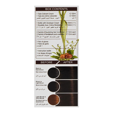 Cosmo Color Xpress 3X Nourishing Care Permanent Hair Color - Salon-Quality Hair Dye, 5.0 Light Brown - Image 4