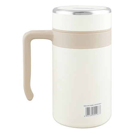 Homeatic Stainless Steel Coffee Mug, 500ml, White, HKD-5167 - Image 2