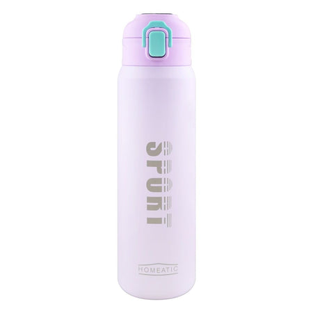 Homeatic Stainless Steel Water Bottle, 800ml, Purple, HKD-7023 - Main Image