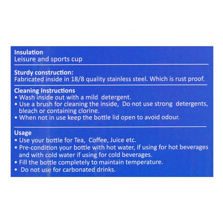 Homeatic Stainless Steel Water Bottle, 800ml, Purple, HKD-7023 - Image 6