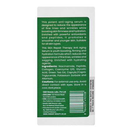 Vibrant Beauty Skin Repair Therapy Anti Aging Serum, 30ml - Image 3