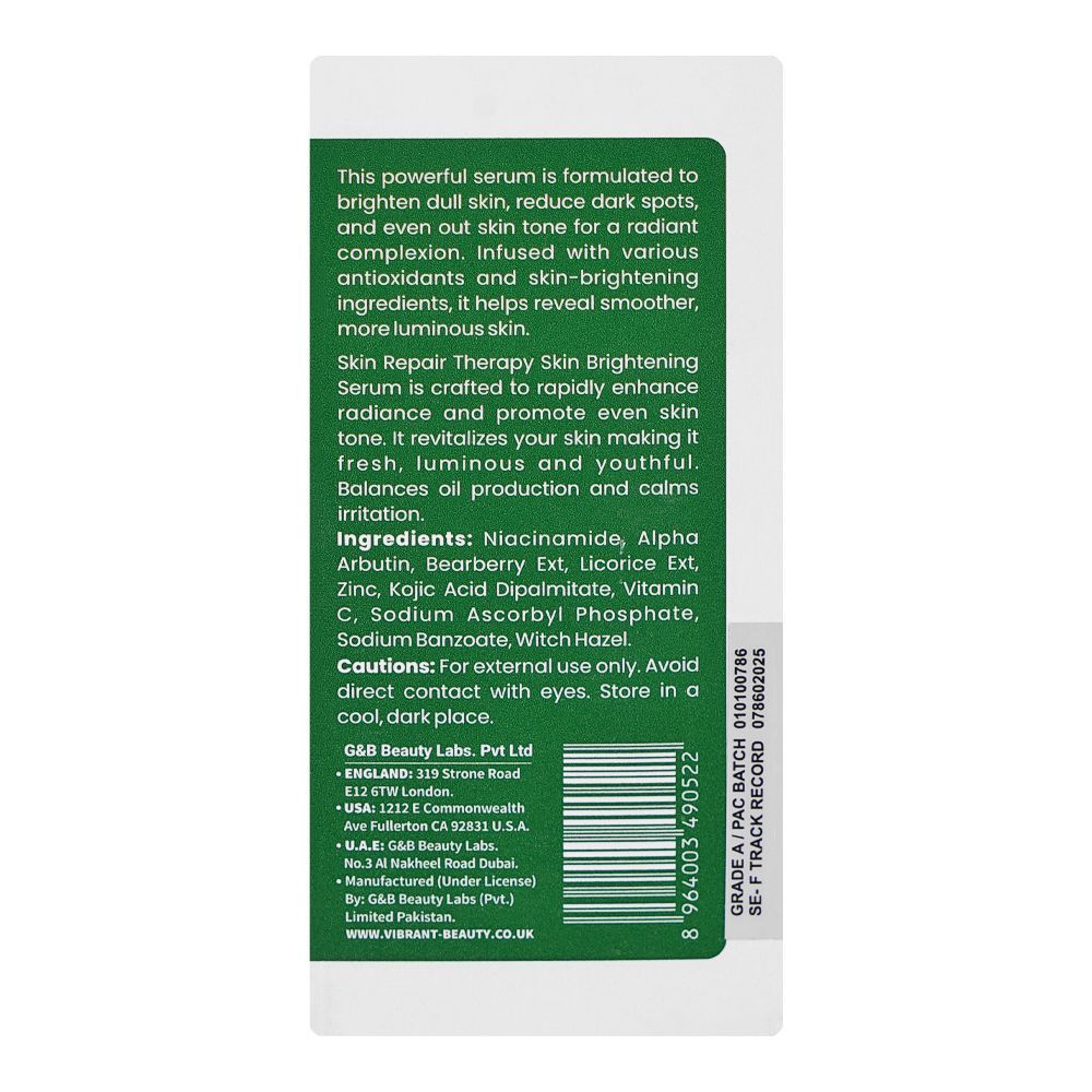 Vibrant Beauty Skin Repair Therapy Brightening Serum, 30ml - Image 3