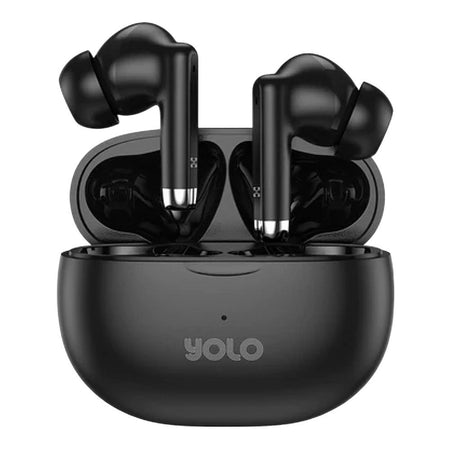 Yolo Yopod Max True Wireless Earbuds, IPX4 Water Resistant, 40H Total Playtime, Black, Y-605 - Main Image