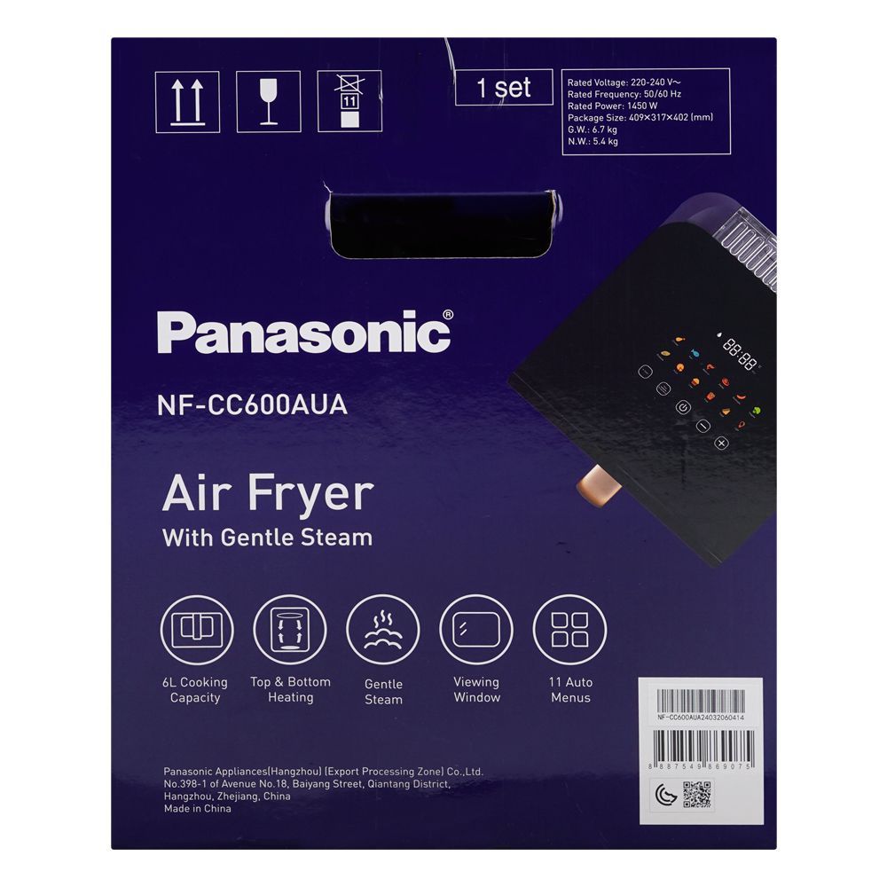 Panasonic Air Fryer, 1450W, 6 Liter Capacity, NF-CC600AUA - Image 6