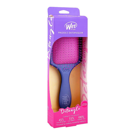 Wet Brush Paddle Detangler Hair Brush, Feel Good Ombre Pink & Purple (BWR831FGOPP) - Image 3