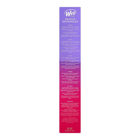 Wet Brush Paddle Detangler Hair Brush, Feel Good Ombre Pink & Purple (BWR831FGOPP) - Image 5