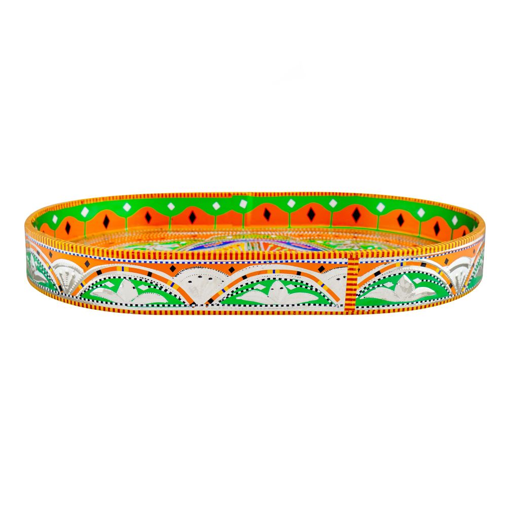 Star Shine Truck Art Chamakpatti Serving Tray, Large, Multicolor - Main Image