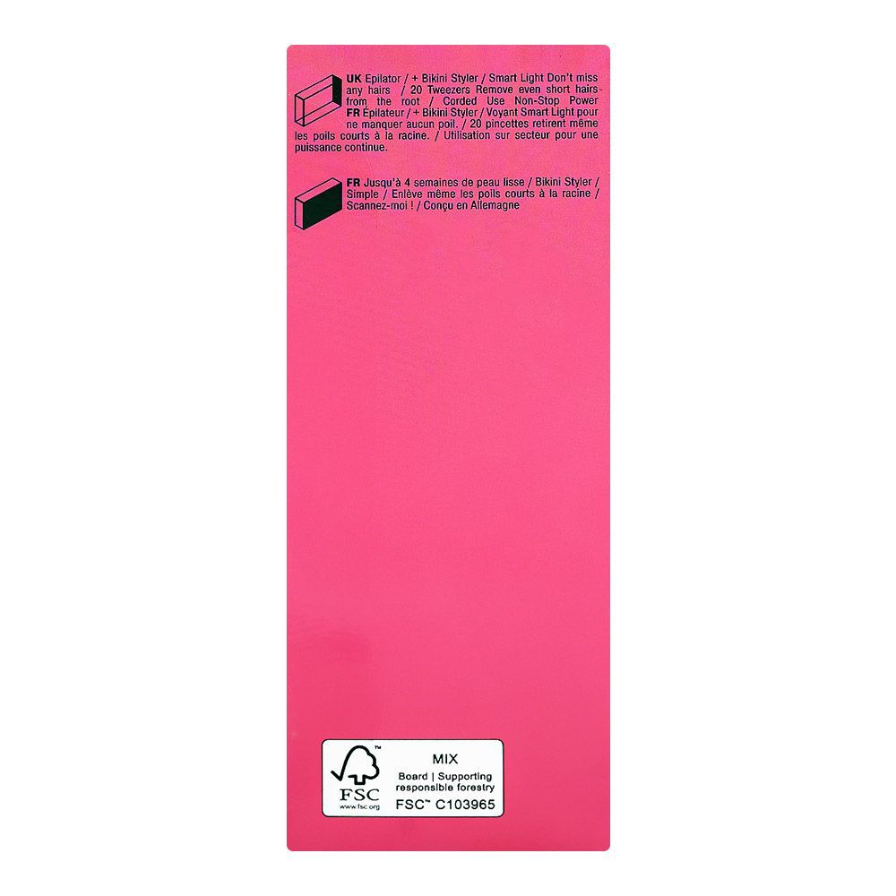 Braun Silk-epil 3 Epilator & Bikni Hair Trimmer For Legs & Body, White & Pink, 3202 - Image 4