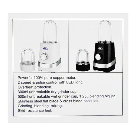 Anex Deluxe Grinder, 380W, Black, AG-645 - Image 5