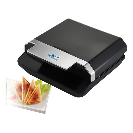 Anex Deluxe Sandwich Maker, 750W, Black & Silver, AG-2046 - Main Image