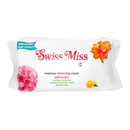 Swiss Miss Soft Touch Makeup Removing Wipes with Lemon & Mint, Alcohol Free, For All Skin Types - Main Image