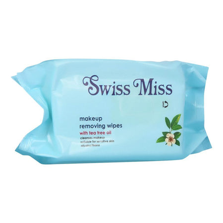 Swiss Miss Makeup Removing Wipes with Tea Tree Oil, Alcohol Free, For All Skin Types - Main Image
