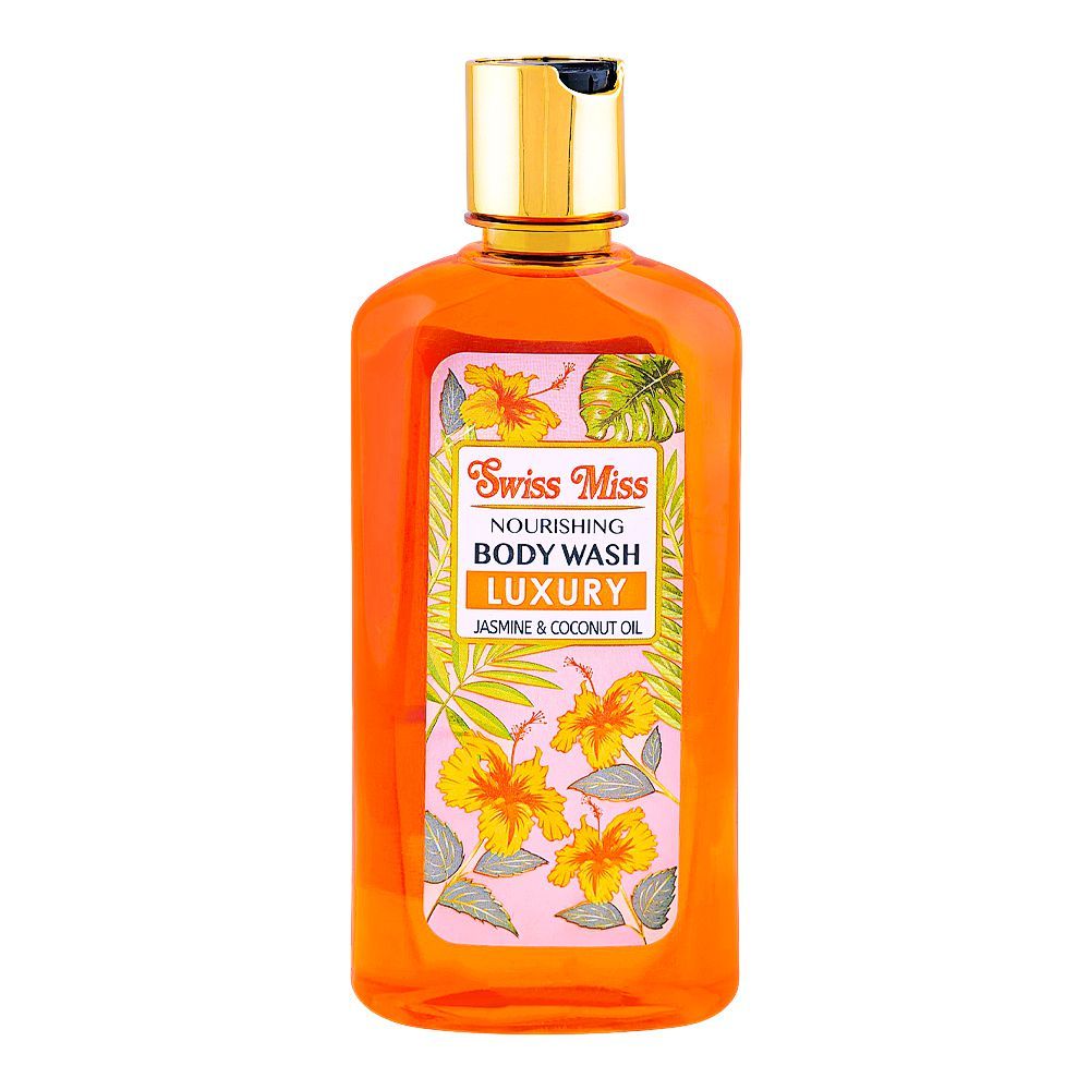 Swiss Miss Luxury Body Wash with Jasmine & Coconut Oil, 440ml - Main Image