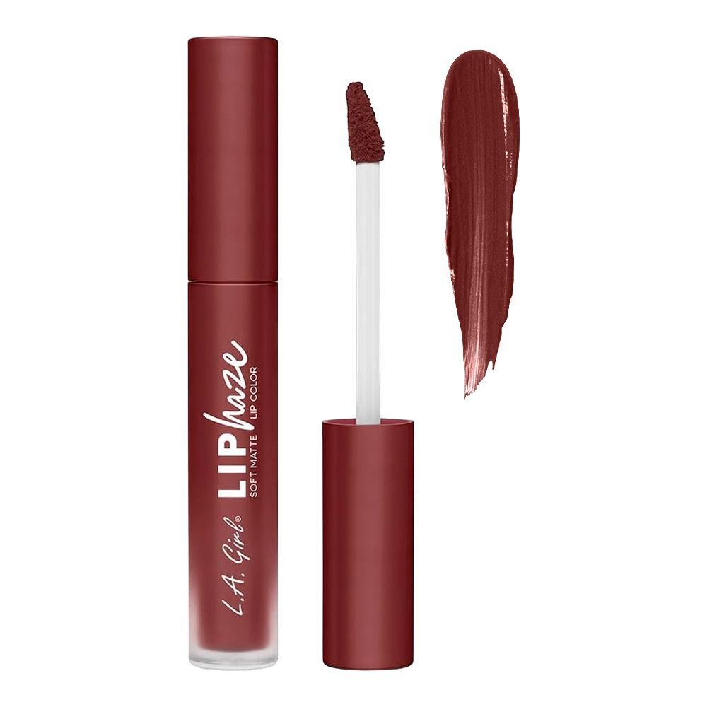 L.A. Girl Lip Haze Soft Matte Lip Color, Liquid Lipstick, 3.3ml, GLC770 Risk Taker - Main Image