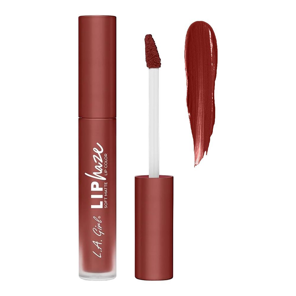 L.A. Girl Lip Haze Soft Matte Lip Color, Liquid Lipstick, 3.3ml, GLC768 Flirty - Main Image