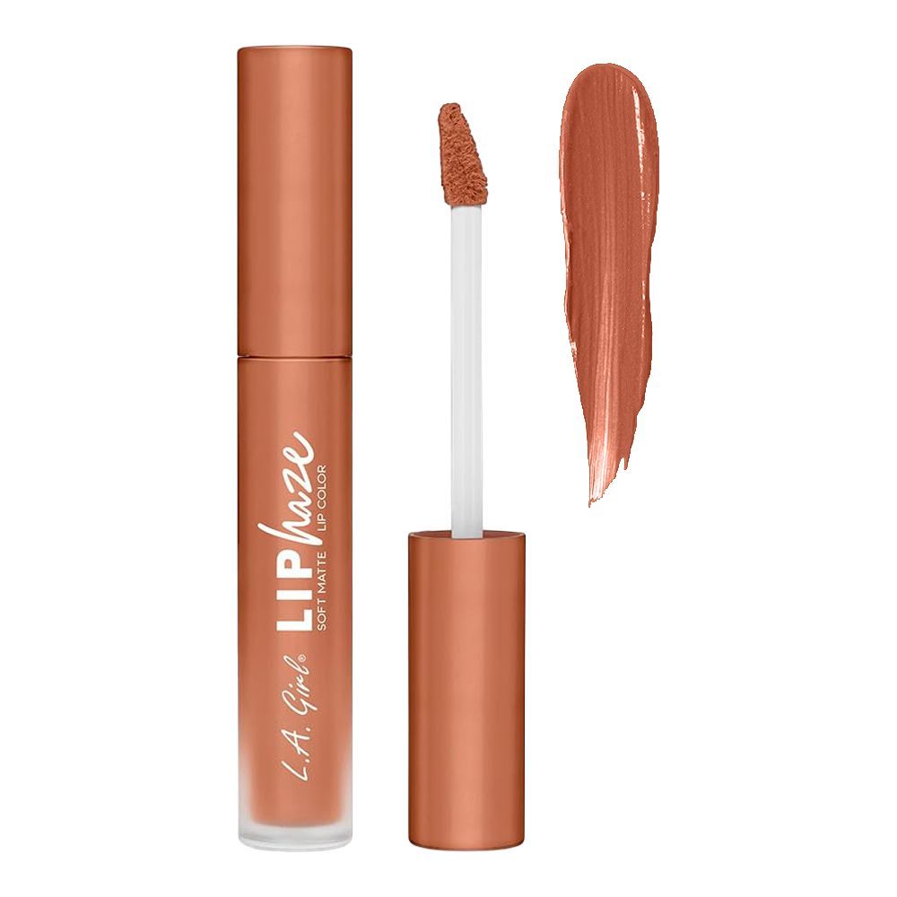 L.A. Girl Lip Haze Soft Mate Lip Color, Liquid Lipstick, 3.3ml, GLC761 Shy - Main Image