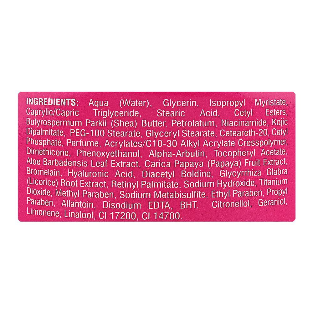 Cosmo Glow White Skin Perfector Whitening Body Cream with Niacinamide & Hyaluronic Acid, 300ml - Image 3