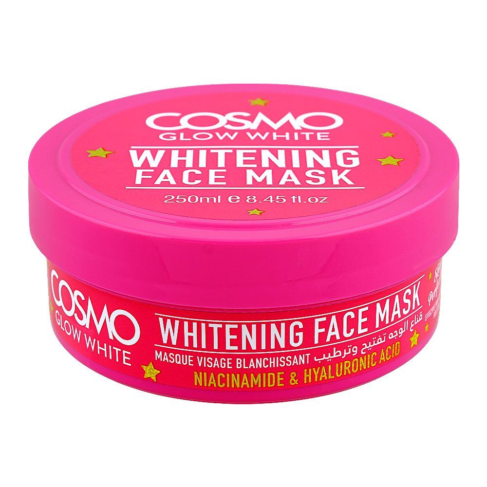 Cosmo Glow White Skin Perfector Whitening Face Mask with Niacinamide & Hyaluronic Acid, 250ml - Main Image