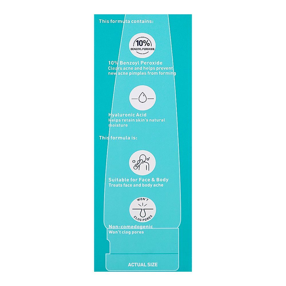CeraVe 10% Benzoyl Peroxide Acne Foaming Cream Face & Body Wash, 150ml - Image 5