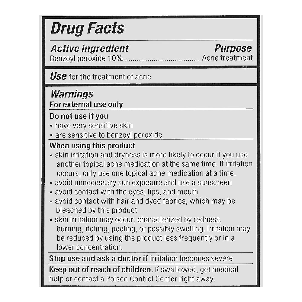 CeraVe 10% Benzoyl Peroxide Acne Foaming Cream Face & Body Wash, 150ml - Image 6