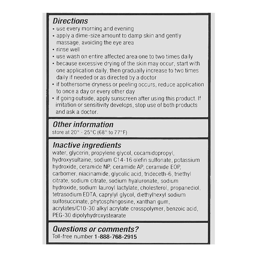CeraVe 10% Benzoyl Peroxide Acne Foaming Cream Face & Body Wash, 150ml - Image 7