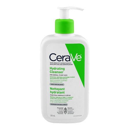 CeraVe Hydrating Facial Cleanser, Moisturizing Face Wash, For Normal To Dry Skin, 355ml - Main Image