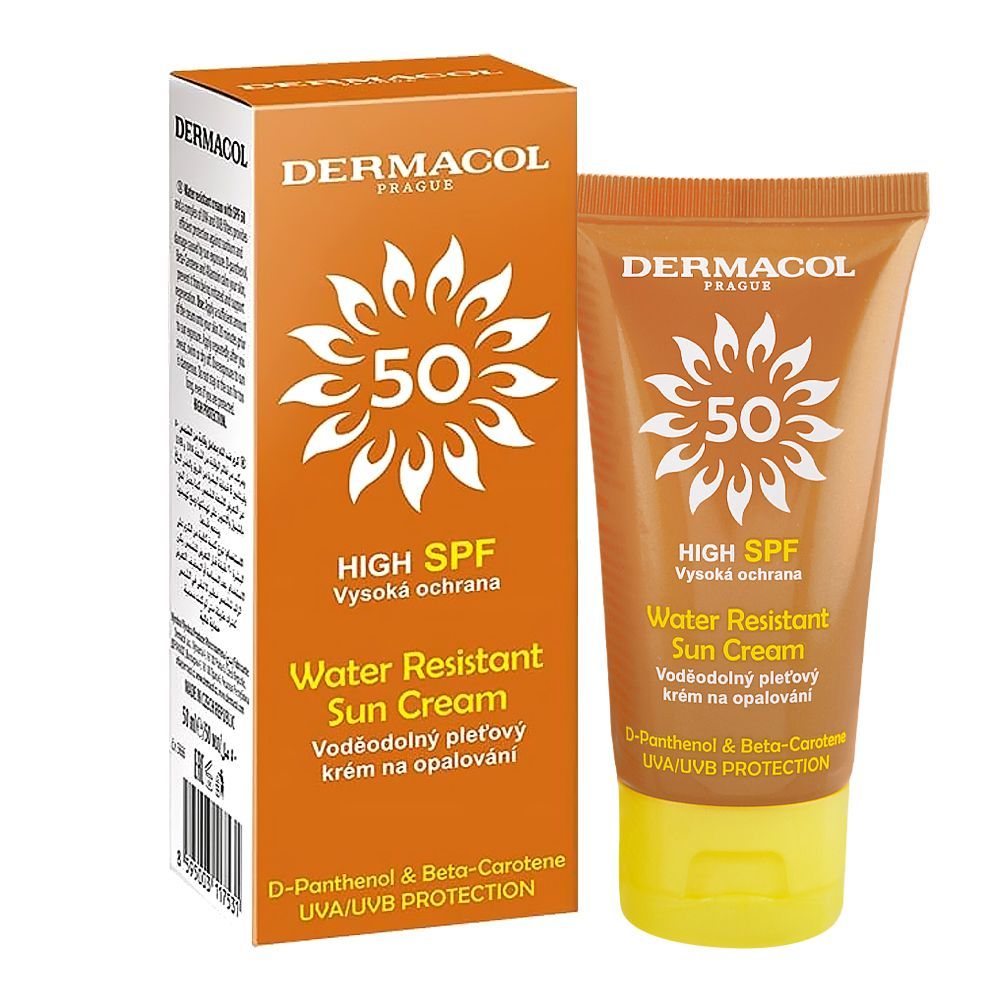 Dermacol Water Resistant Sun Cream, SPF 50, UVA & UVB Protection, 50ml - Main Image