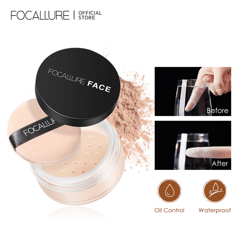 Focallure Matte Setting Loose Powder, Waterproof, Oil-Control, 7g, FA-15 - Main Image